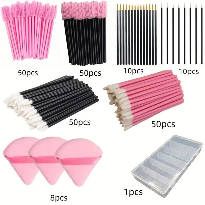 229PCS Makeup Brush Set - 100 Lash & 100 Lip Brushes with Storage Case All-in-One Kit for Beginners/Pros (Salon & Home Use) — image 7