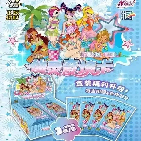 Genuine Winx Club Card Magic Bag Fairy Bag Fairy Wonderland Cards Bloom Stella Flora Anime Cards Toys Customized Birthday Gifts — image 7