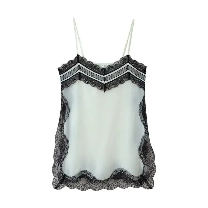 Vestido de cetim marrom com emenda de renda, elegante, bainha irregular, decote em v, costas nuas, sem mangas, vestido chique para mulheres, festa em clube — image 16