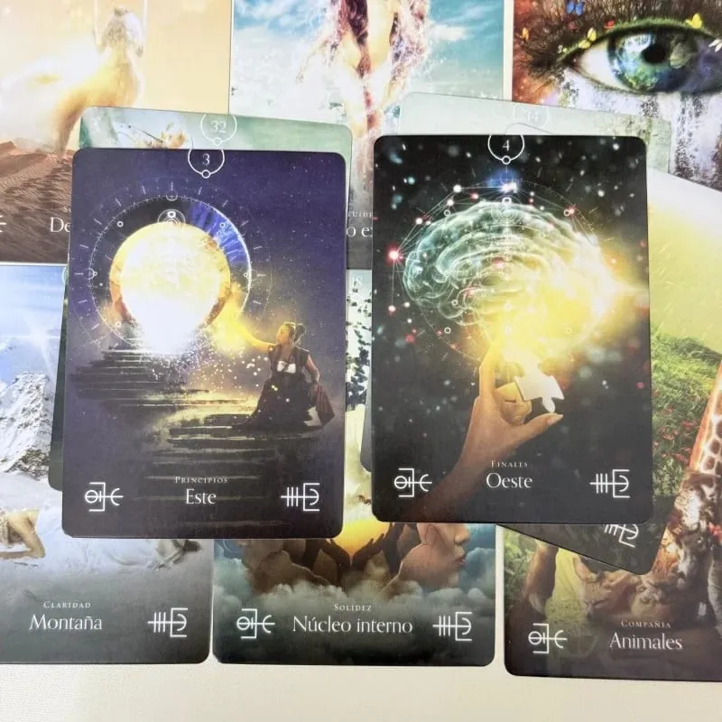 ORÁCULO DE LOS ELEMENTOS Oracle Cards 44PCs Spanish Version Fate Divination Board Game Card Games — image 5