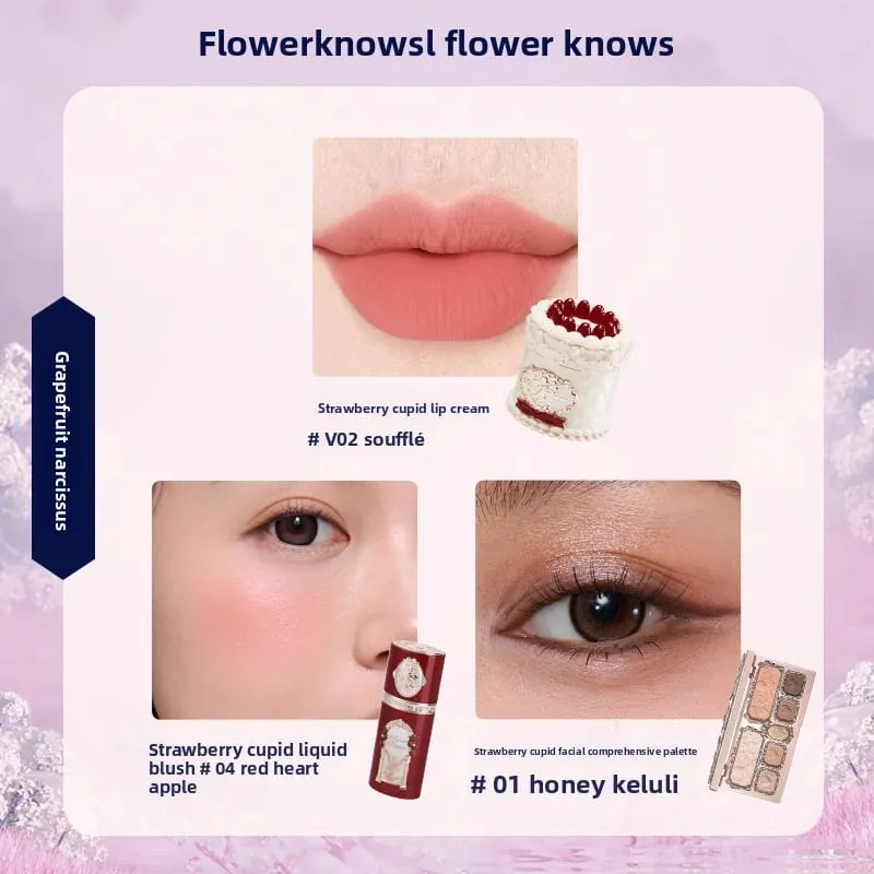 Flowerknows Dárková krabička Makeup Set Little Angel Full Box Glaze Lipsher Shell Šperky Flower Know Dárková sada k narozeninám — image 20