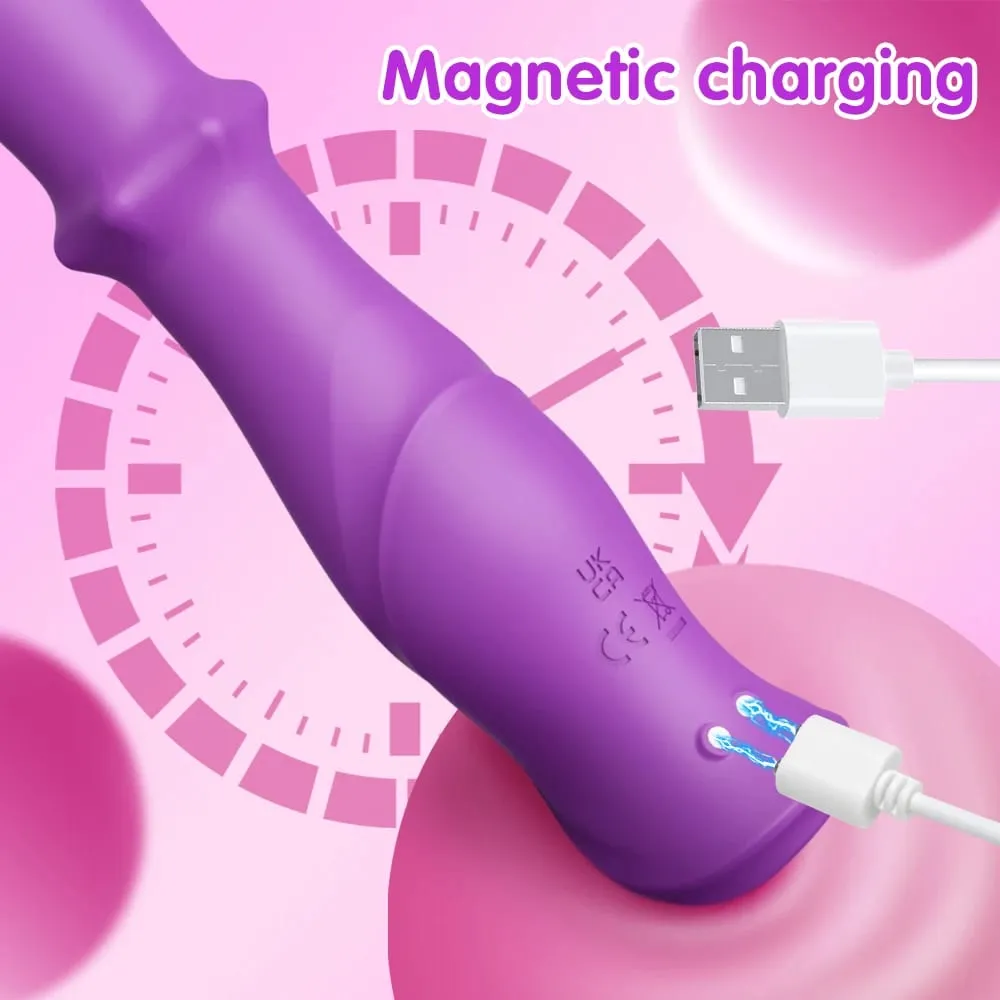 Vibrador telescópico 3 em 1 para mulheres, estimulador de clitóris e ponto g, contas de impulso, masturbação feminina, brinquedos sexuais adultos — image 5