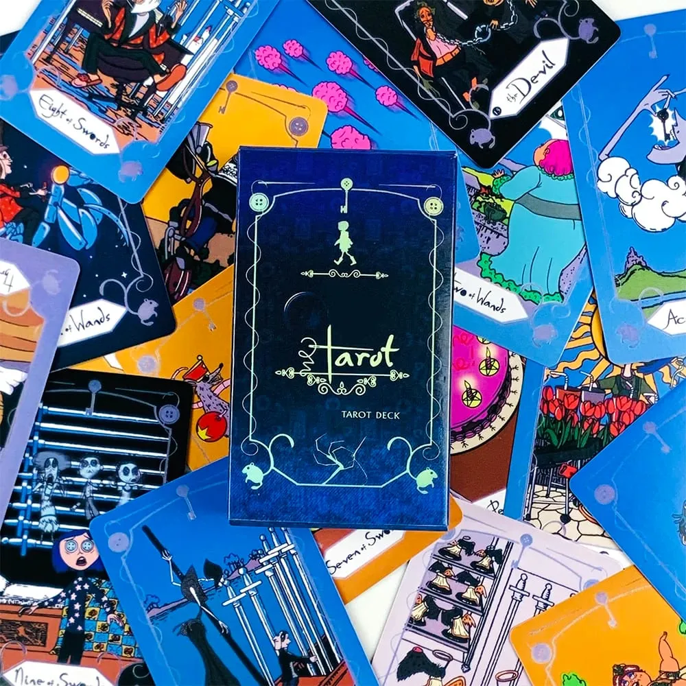 Tarot Cards A 78 Pcs Tarot Deck The Key That Opens The Door To The Coraline World Perfect For Spiritual Guidance & Collectors