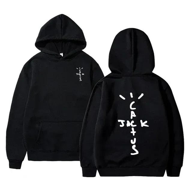 2025 Summer Hip Hop Hoodies Cactus Jack Swag Print Funny Women Men Hooded Sweatshirt Casual Pullover Harajuku Oversized Hoodies