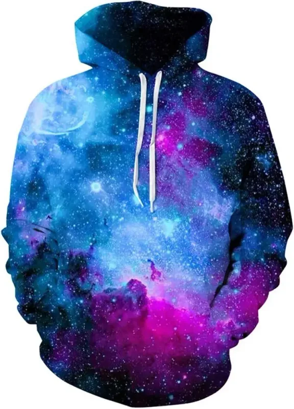 Moletom com capuz gráfico masculino unissex com estampa de novidade, pulôver com padrão 3D com bolso, moletom com capuz gráfico quente de manga comprida Me — image 5