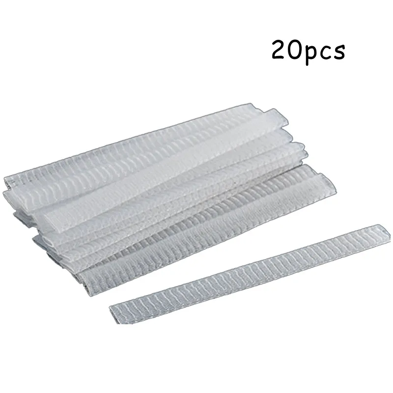 Protectores de red flexibles de malla, funda de belleza blanca, protectores de brochas de maquillaje, herramienta práctica, 20 Uds. — image 5