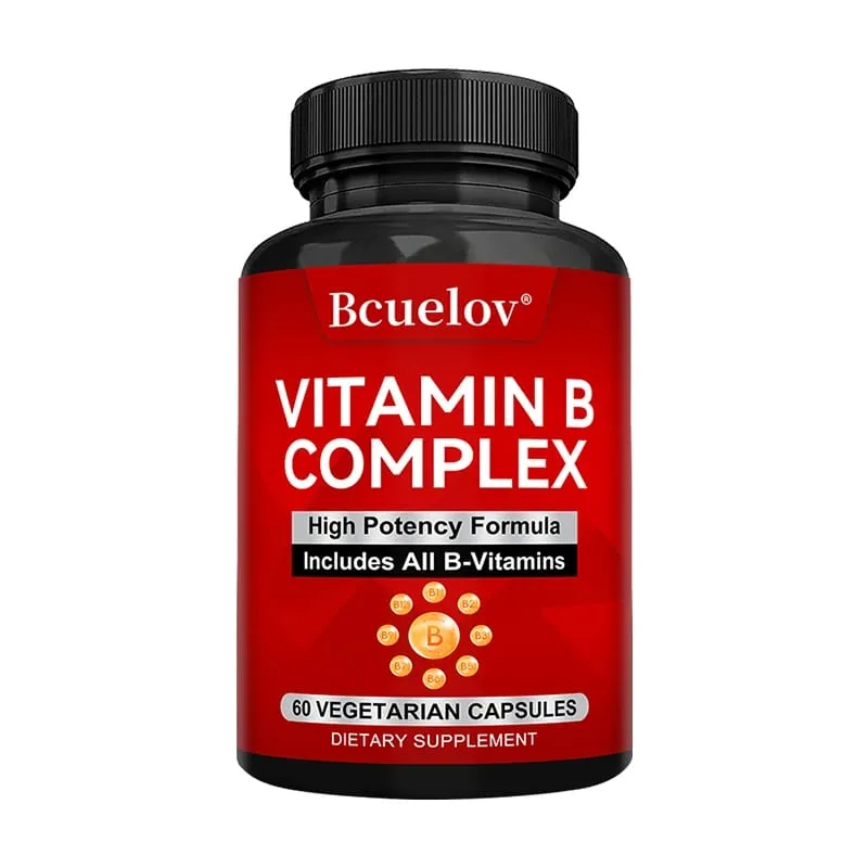 B komplex vitaminok – minden B-vitamin, beleértve a B12 B1 B2 B3 B5 B6 B7 B9 folsavat – Támogatja az egészséges energiaanyagcserét — image 8