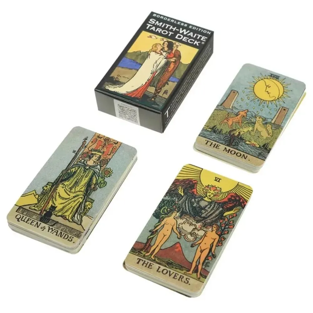 Classic Smith Waite Borderless Tarot Card Retro Original Art Style Board Game Mind Exploration Divination Card — image 6