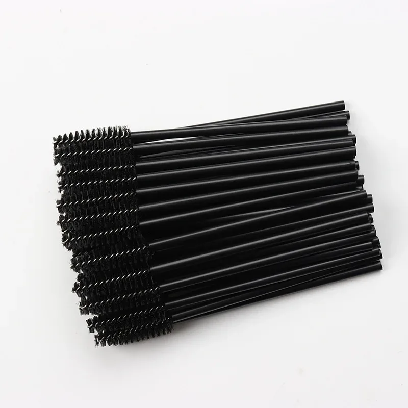 100pc Disposable Eyelash Brush Hollow Eyebrow Comb Lash Extension Makeup Brushes Mascara Stick Applicator Microbrush Beauty Tool — image 8