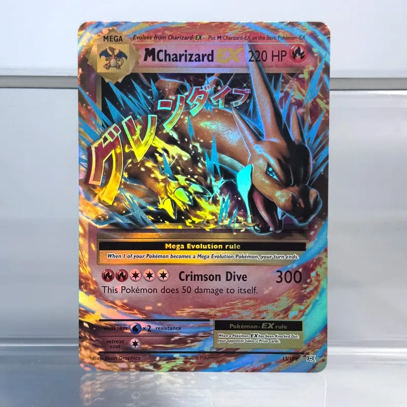 Holographic Game Trading Collection PTCG Proxy Cards Charmander (SV) Pikachu Flareon EX Single PKM Foil Card Venusaur EX