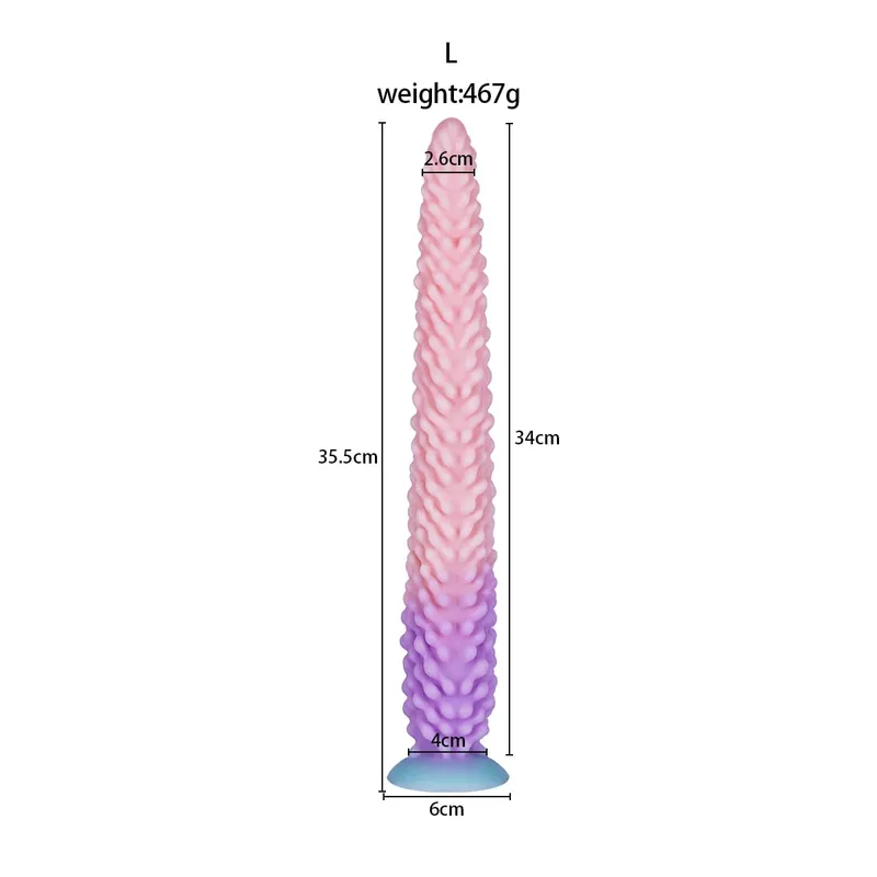 Huge Long Buttplug Monster Tentacle Silicone Anal Plug Dildo with Strong Suction Cup Clitoris Vagina Stimulation Adult Sex Toys — image 10