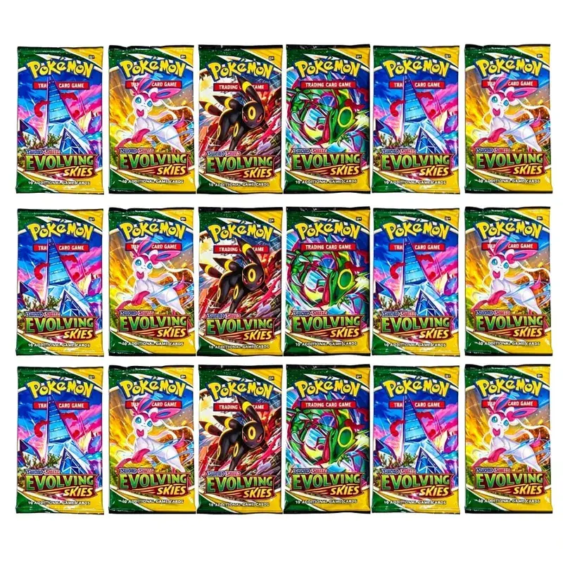 Pokemon TCG Sword & Shield Evolving Skies Booster Box 36 Packs Trading Card Game Collection Cards Toy for Kids Gift — image 8