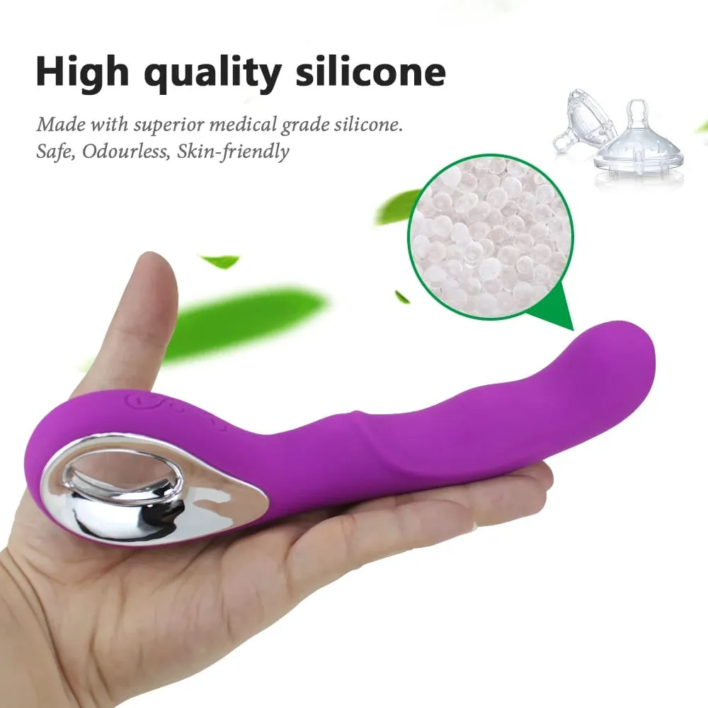 G Spot Dildo Vibrator G Spot Vaginal Stimulator Clitoris Pussy Massager Waterproof Magic Wand Rechargeable Sex Toy para sa mga Babae — image 3