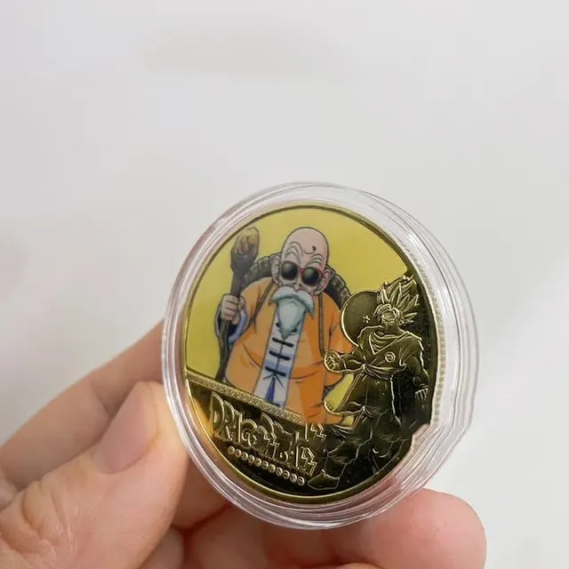 Dragon Ball Banhado A Ouro Moeda de Ouro Son Goku Vegeta Moedas Comemorativas Crianças Clássico Anime Periféricos Coleção Brinquedo Lembrança — image 36