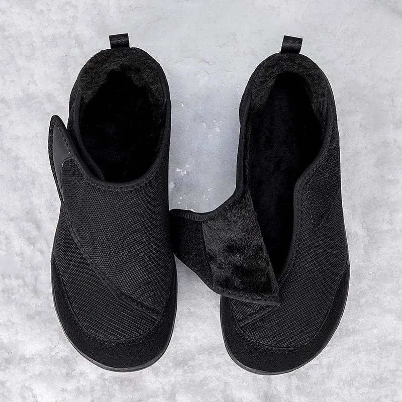 Winter Fur-lined Wide Box Toe Open Shoes for Elderly Men Women Diabetic Shoes Swollen Foot Fat Orthopedics Hallux Valgus Bunion — image 5