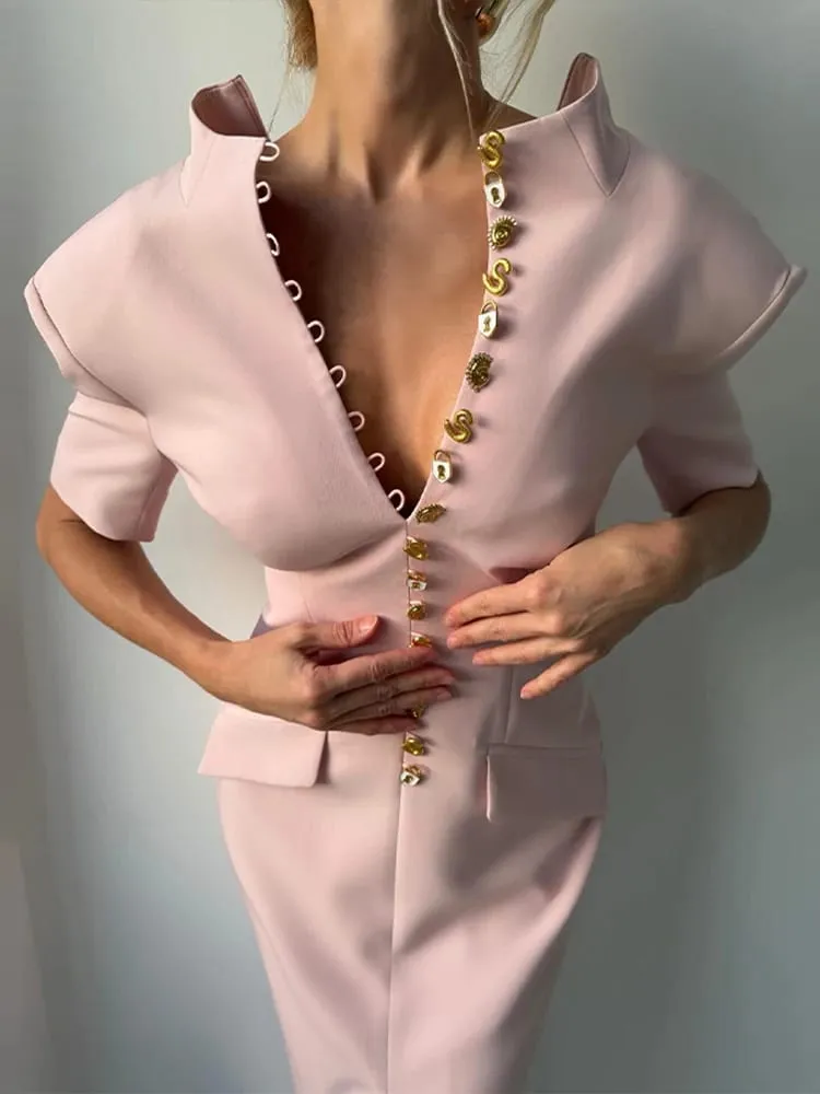 Elegant Women's Floral Print Dresses Single Breasted Slit Maxi Dresses Bodycon Party Evening Formal Gown 2026 New Outfit — image 2