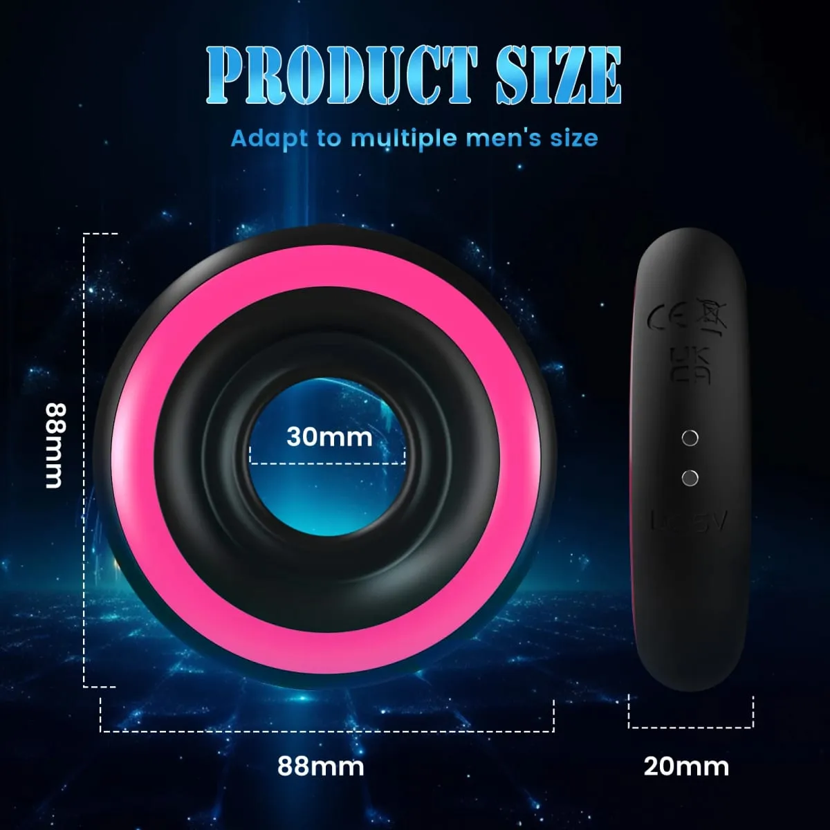 Penis Ring Cock Ring Erection Enhancing Vibrating Penis Ring Chastity Cage Stimulator Delayed Ejaculation Adult Sex Toys for Men — image 5