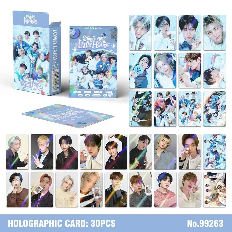 30Pcs 2026 Photocards Kpop Star Collection Lomo Cards Holographic Flash Cards Fans Gifts