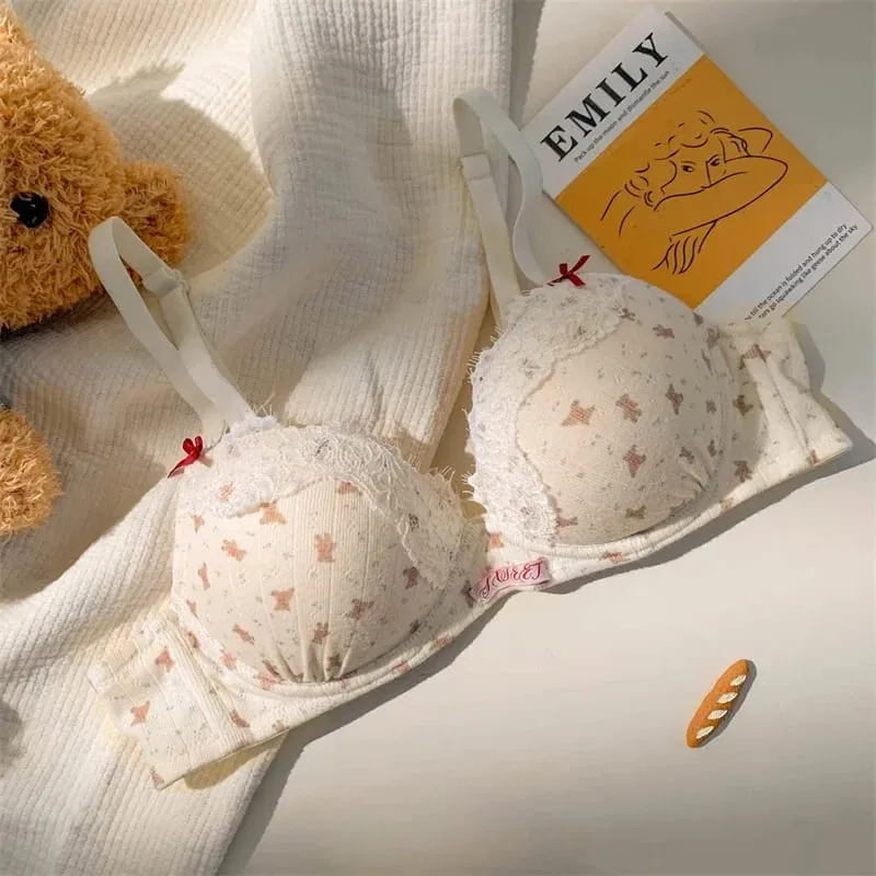 Sexy Lace Lingerie Set for Women Push Up Bra & Panty Set Summer Cute Underwear — image 10