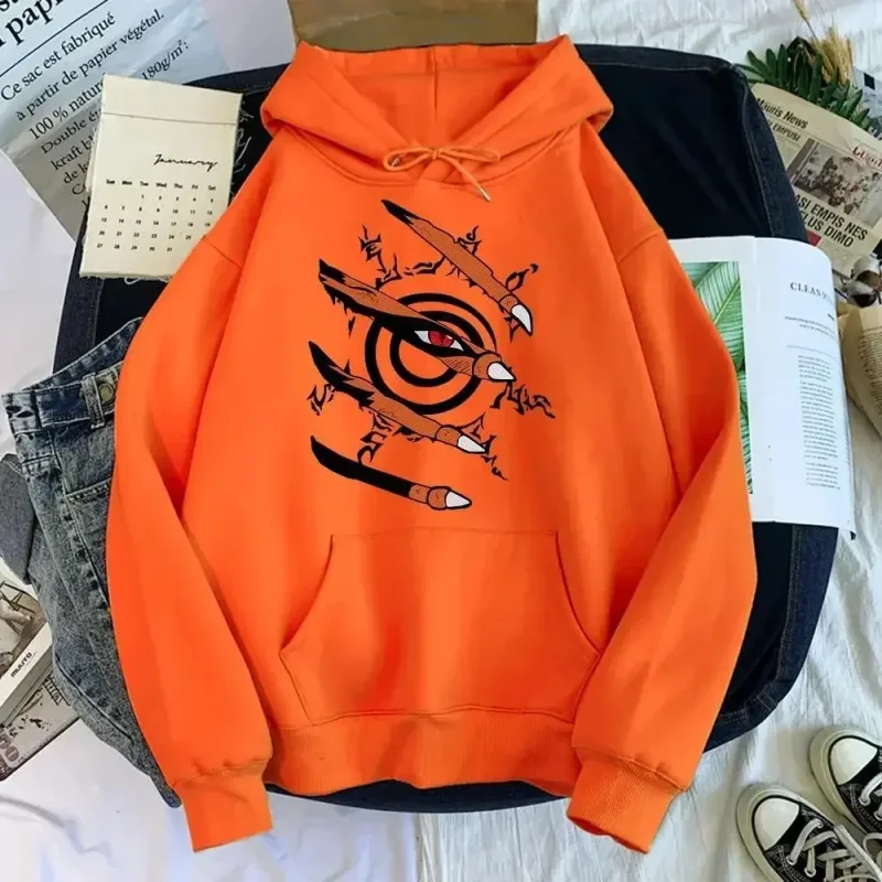 2026 Anime and manga printed hoodies for men and women, hooded pullovers for spring and autumn, comfortable sportswear tops — image 2