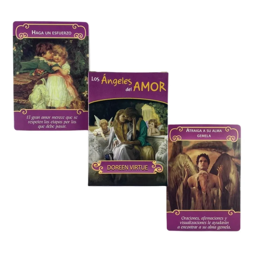 Spanish Los Angeles Del Amor Oracle Cards Tarot Deck Board Games For Party — image 3