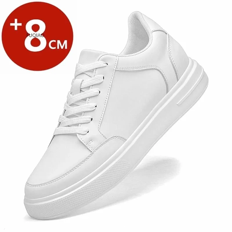 Men Sneakers Elevator Shoes Women Breathable Sports Casual Board Shoes Comfortable Platform Hidden Inner Heightening Shoes 8cm — image 8