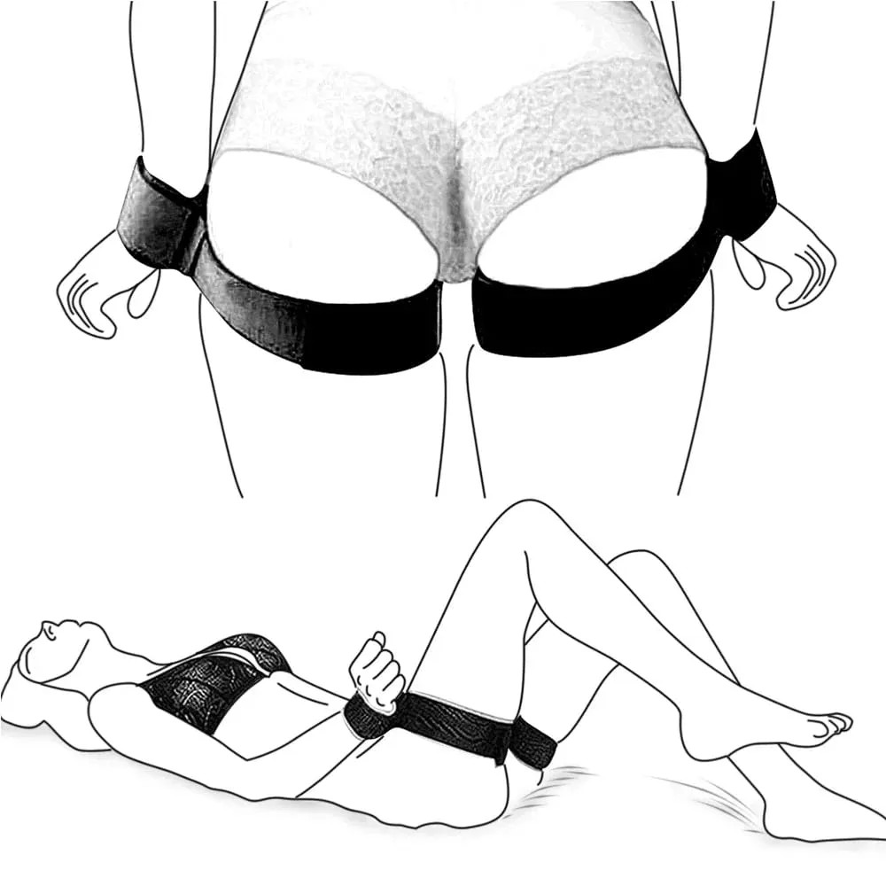 Vuxna par Erotiska BDSM Bondage begränsningar Slav handleder & ankel manschetter Inga vibrator Sexleksaker för kvinnor Män Accessoarer Sex Shop — image 1