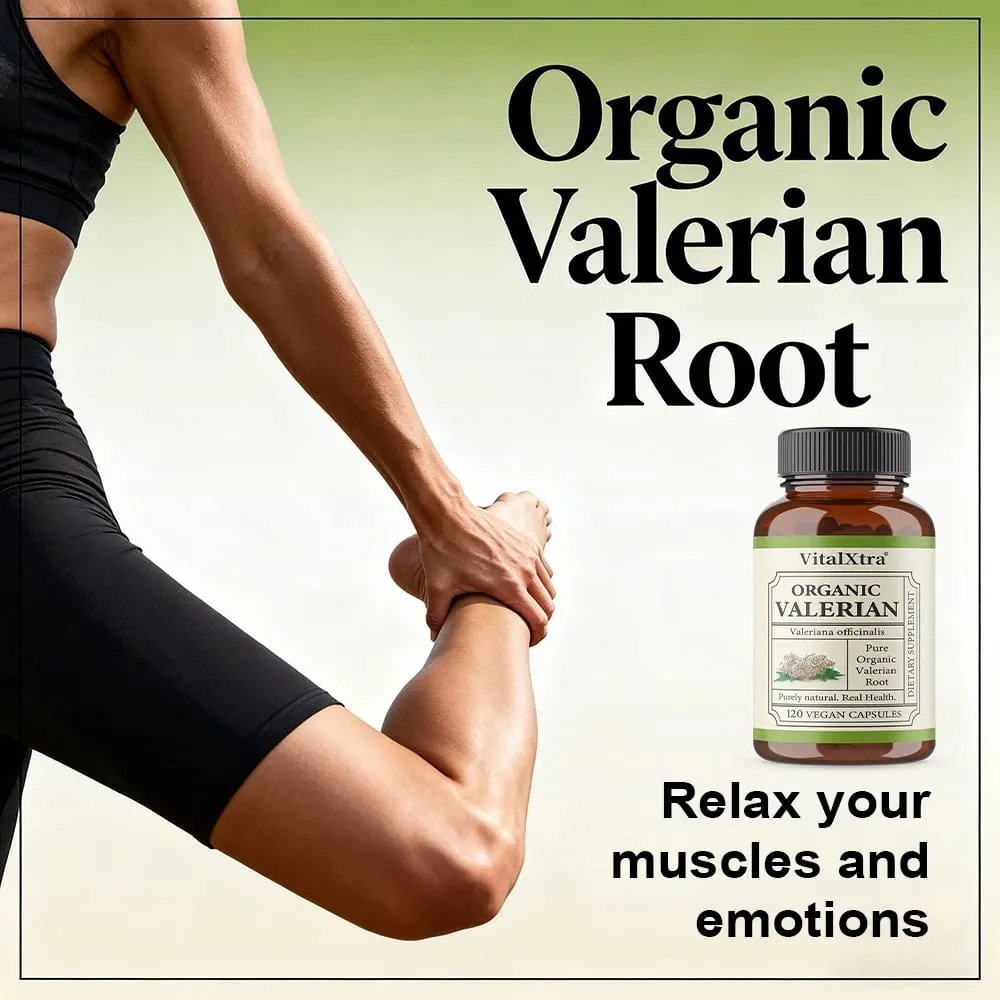 Premium Valerian Root Capsules 450mg Natural Sleep & Relaxation Support Relieves Stress Vegan Non-GMO for Men & Women — image 6