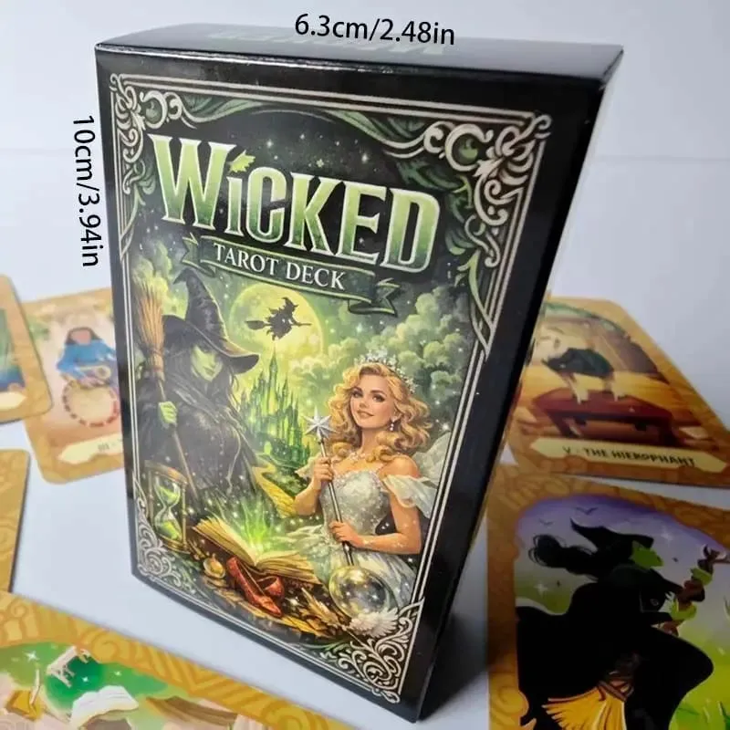 Wicked Tarot Deck - Full 78-Card Traditional Tarot Set Fantasy-Themed Divination Cards for Beginners and Collectors — image 4