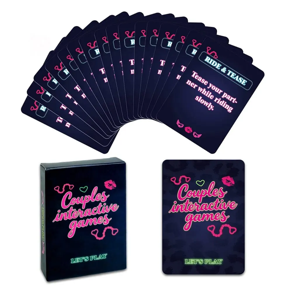 50PCS Sexual Couple Game Card Flirty Interactive Date Night Game Love Q&A Challenge Card Set Romantic Valentine's Day Gift — image 1