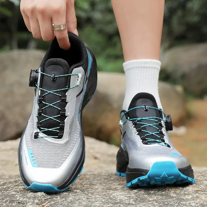 Men's Stylish Outdoor Hiking Shoes Hard-wearing Trekking Sneakers with Plush Warm Lining for Winter Male Footwear — image 1