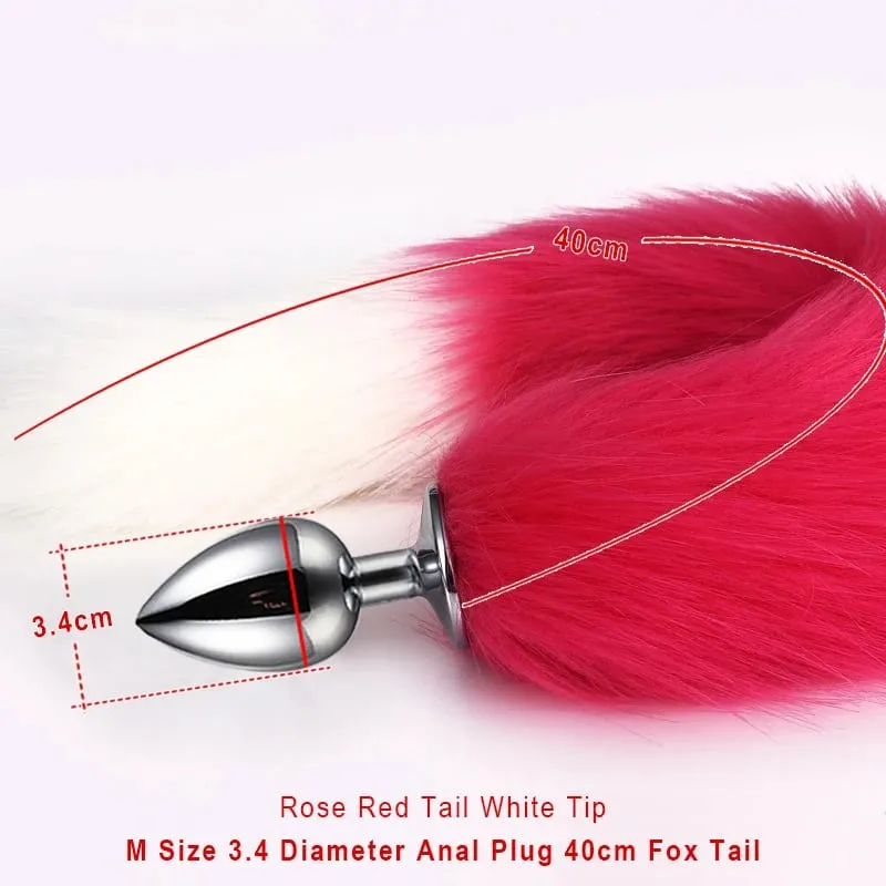 Sex Shop 5 Sizes Metal Butt Plug Fetish Fox Tail Intimate Toys Bdsm Anal Extender Dilator Products Erotic Games Goods For Adults