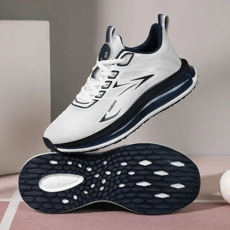 Outdoor Sneakers Couple Breathable Anti Slip Cushioning Road Running Shoes Men Jogging Sport Shoes Lightweight Mens Casual Shoes — image 4