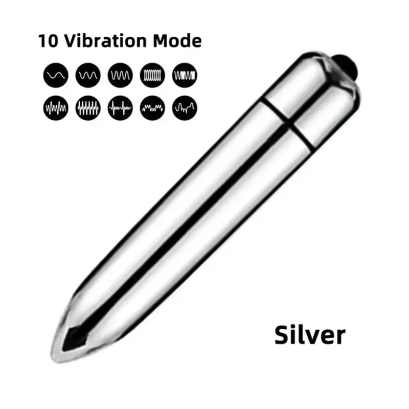 10 hastigheter Mini Bullet Vibrator Vibration G Spot Klitoris Anal Stimulator Vagina Massager Vuxenspel AV Stick Sexleksaker för kvinnor — image 14