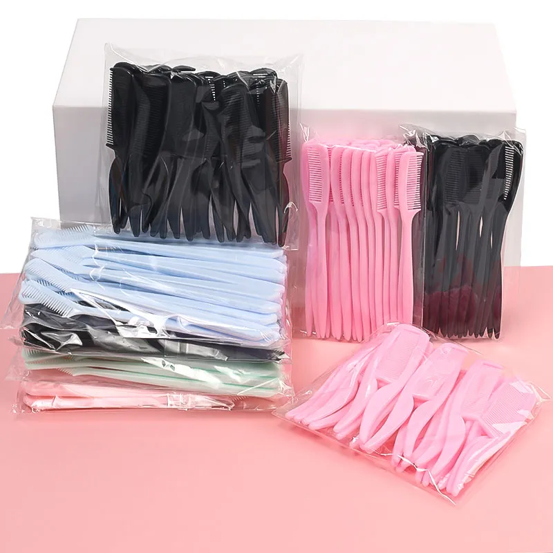 25pcs Micro Comb For Eyelash Extension Mini Eyebrow Combs Makeup Brushes Doll Mascara Wands Eye Lash Micro Brush Beauty Tool — image 6