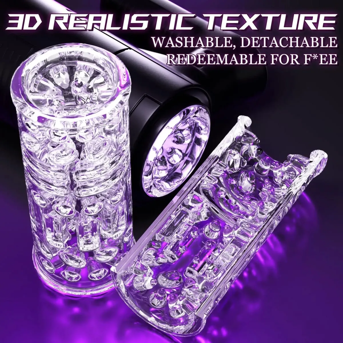 Masturbator for Men Automatic Telescopic Silicone Vagina Blowjob Oral Pussy Stimulator Sex Games Είδη για ενήλικες — image 6