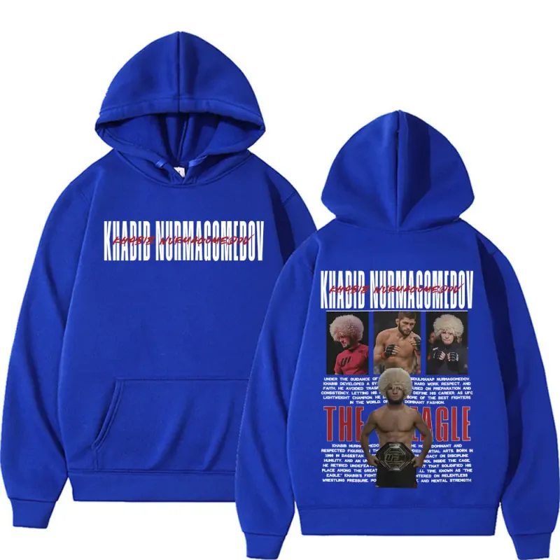 Khabib Nurmagomedov A ÁGUIA Merch Moletom Roupas Masculinas Harajuku Clássico Oversized Hoodies Lã de Alta Qualidade Aconchegante Moletom Com Capuz — image 9