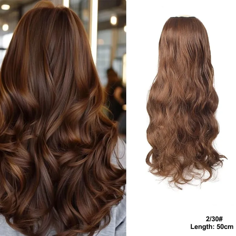 24 inch Long Wavy Hair Clip/Hair Extensions/Wigs/Women's Synthetic Wigs/Parties/Role-Playing/Different Events