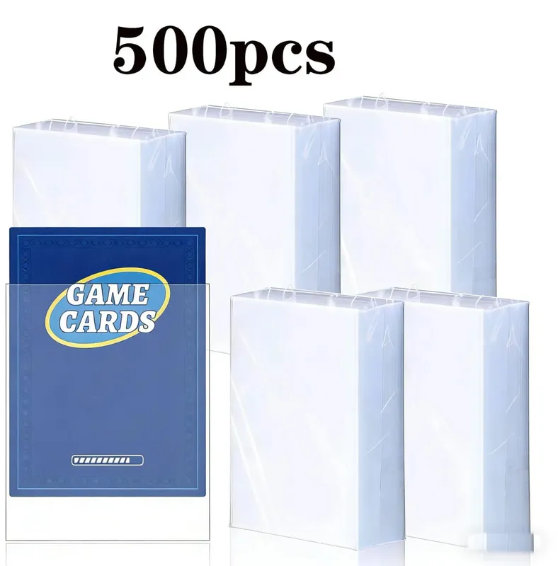 500 Counts Clear Penny Card Sleeves Plastic Soft Trading Card Protectors For Standard Pokemon MTG Baseball Sports Game Card — image 10