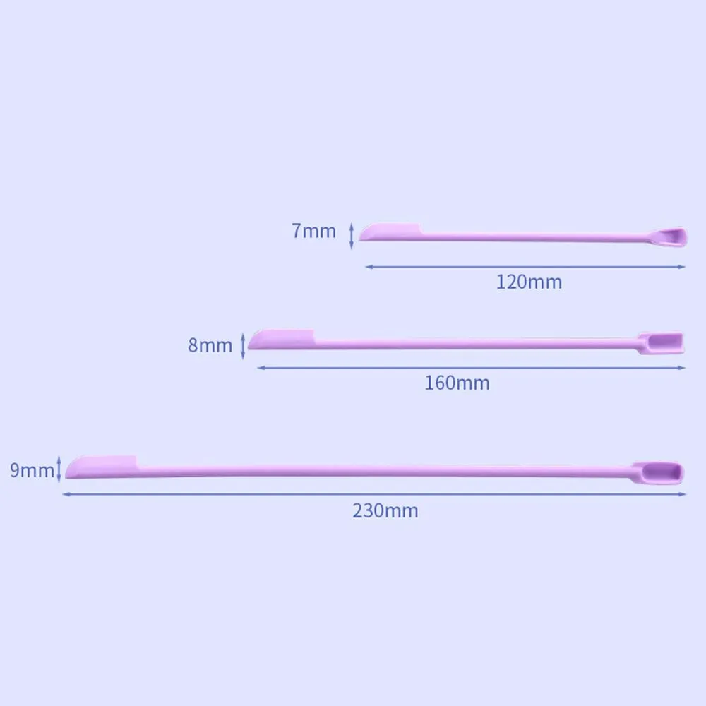 3Pcs/Set Cream Last Drop Scoop Face Mask Brush Beauty Tools Silicone Spatula Deep Bottle Scraper Makeup Brushes Cosmetics Spoon — image 5