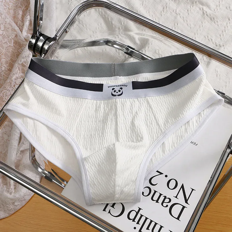 Mga Bagong Panti ng Lalaki Mga Lalaki Sexy na Kasuotang panloob na Teenage Cotton Panties Triangle Pants Malaking Sukat Simple Breathable Manipis na Tide Shorts — image 20