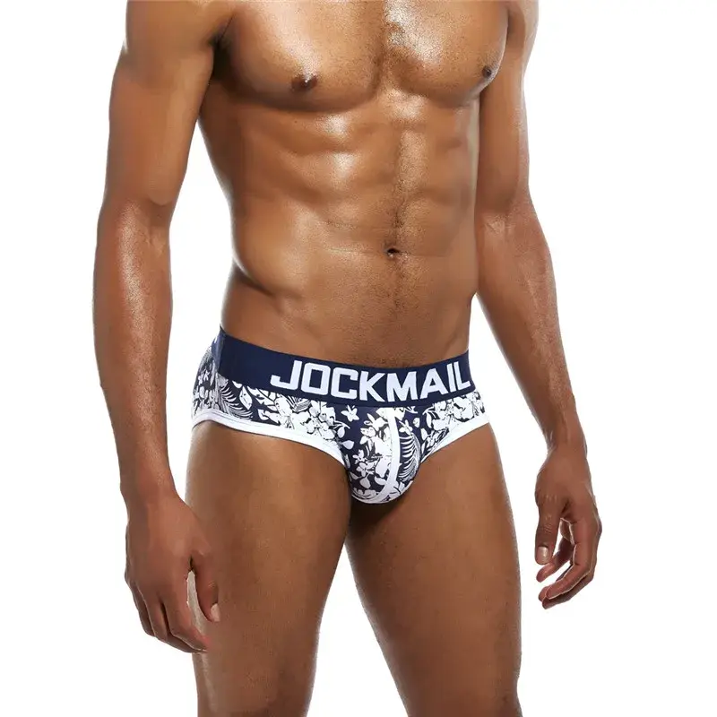 Panlalaking Underwear Briefs Cotton Printed Sexy Men Boxer Brief Slips Cueca Masculina Panties Calcinha Calzoncillos Hombre Breathable — image 1