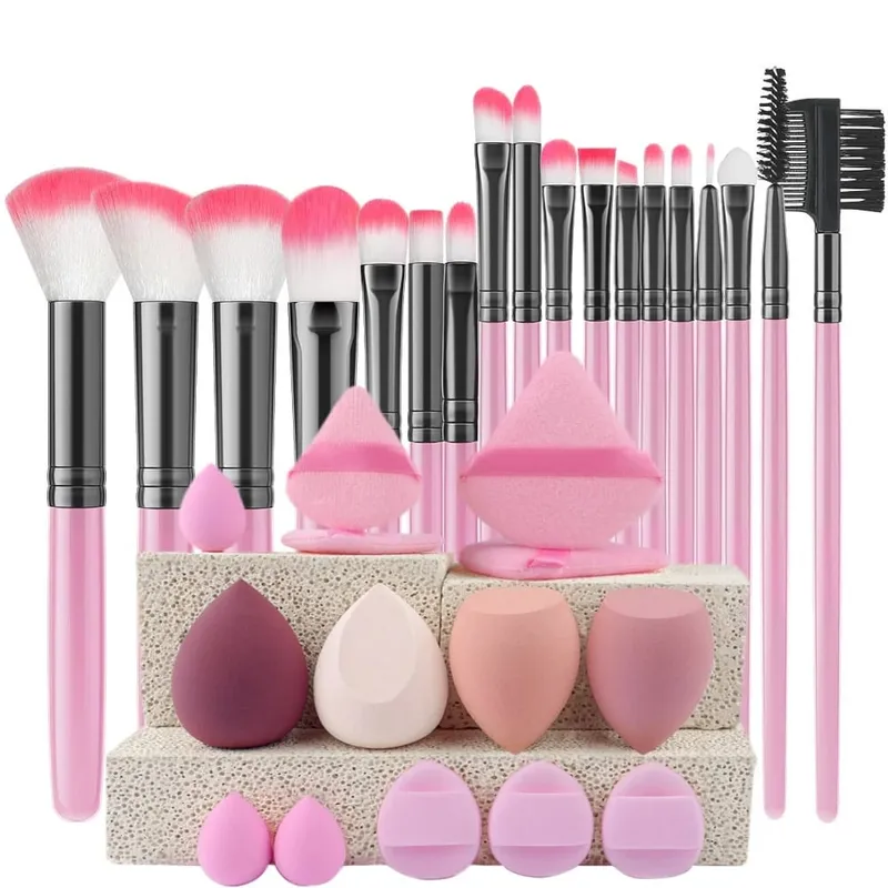 18PCS Women's Makeup Brushes Set - Eye Shadow Foundation Blush Cosmetic Brushes Soft Make up Tools with Storage Bag — image 16