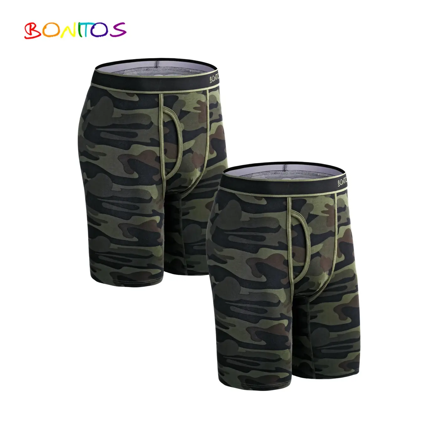 2 pçs pacote de perna longa boxer shorts homens calcinha kit homme boxershorts deslizamento roupa interior para homem algodão masculino sexy conjunto caixa ginásio — image 12