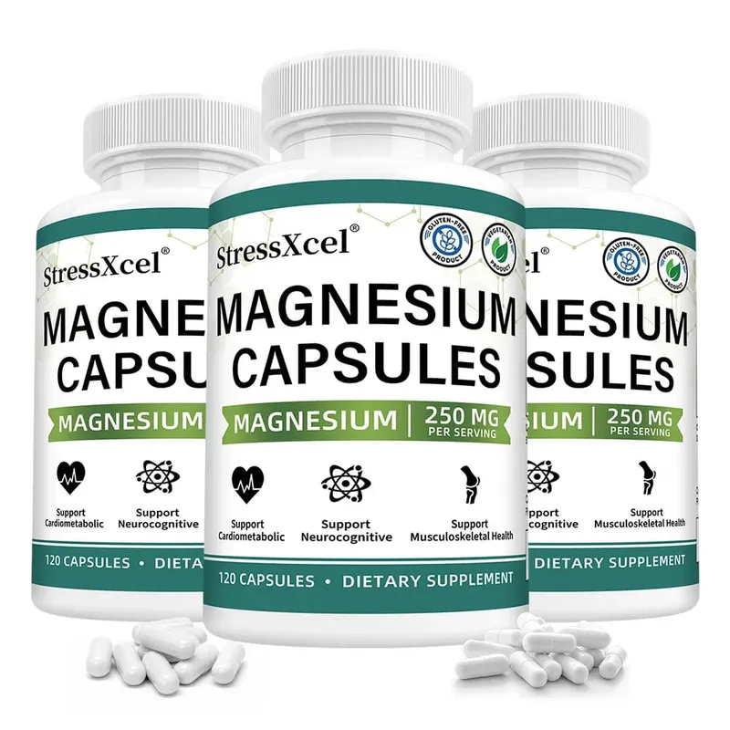 Magnesium Glycinate Capsules with Zinc Vitamin D3 & B6 Support Sleep Quality Mood Nerve Muscle Bone Heart & Immune Health