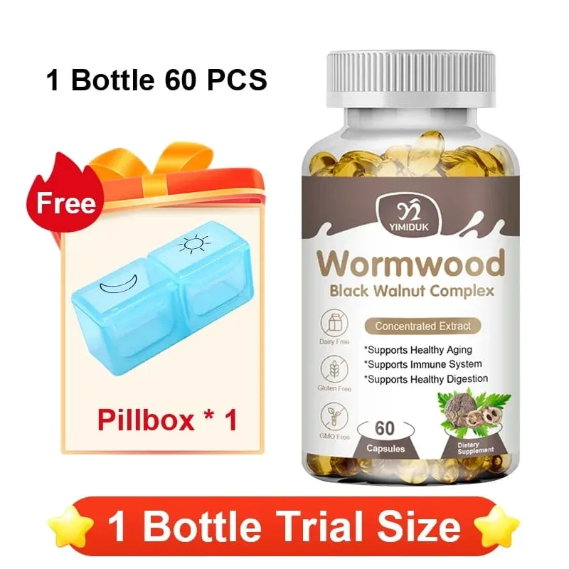 High Potency Parasite Cleanse Capsules Wormwood Black Walnut Supports Intestinal Cleansing Detox & Gut Health for Adults — image 8