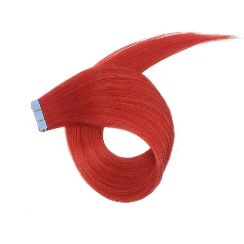 Mini Tape In Hair Extensions Skin Weft Machine-Remy Natural Tape in Extensions Pea Green 10pcs/pack 12-20 inch