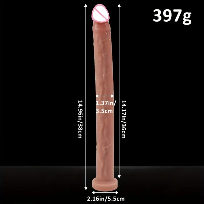 Extra Long Realistic Dildos G Spot Stimulation Deep Touch Penis Vagina Anal Dildo Dick Adult Sex Toys for Women Men Butt Plug — image 9