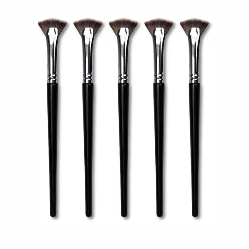Z. 1PC Fan-shaped Eyelash Brush Soft No Shedding Professional Eyelash Makeup Brushes Mascara Highlighter Powder Smudge Tool