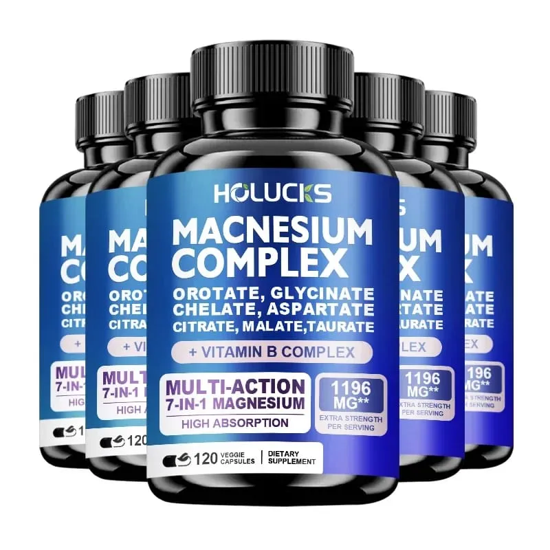 Suplemen Magnesium Kompleks 1000mg dengan Vitamin C E B1 B2 B6 B12 Chelated Magnesium Glycinate Malate Taurate & Sitrat — image 9